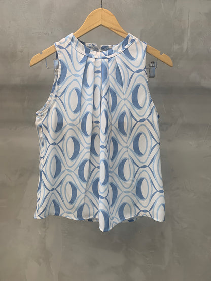 Regata Gola Drapeada Estampada 70520