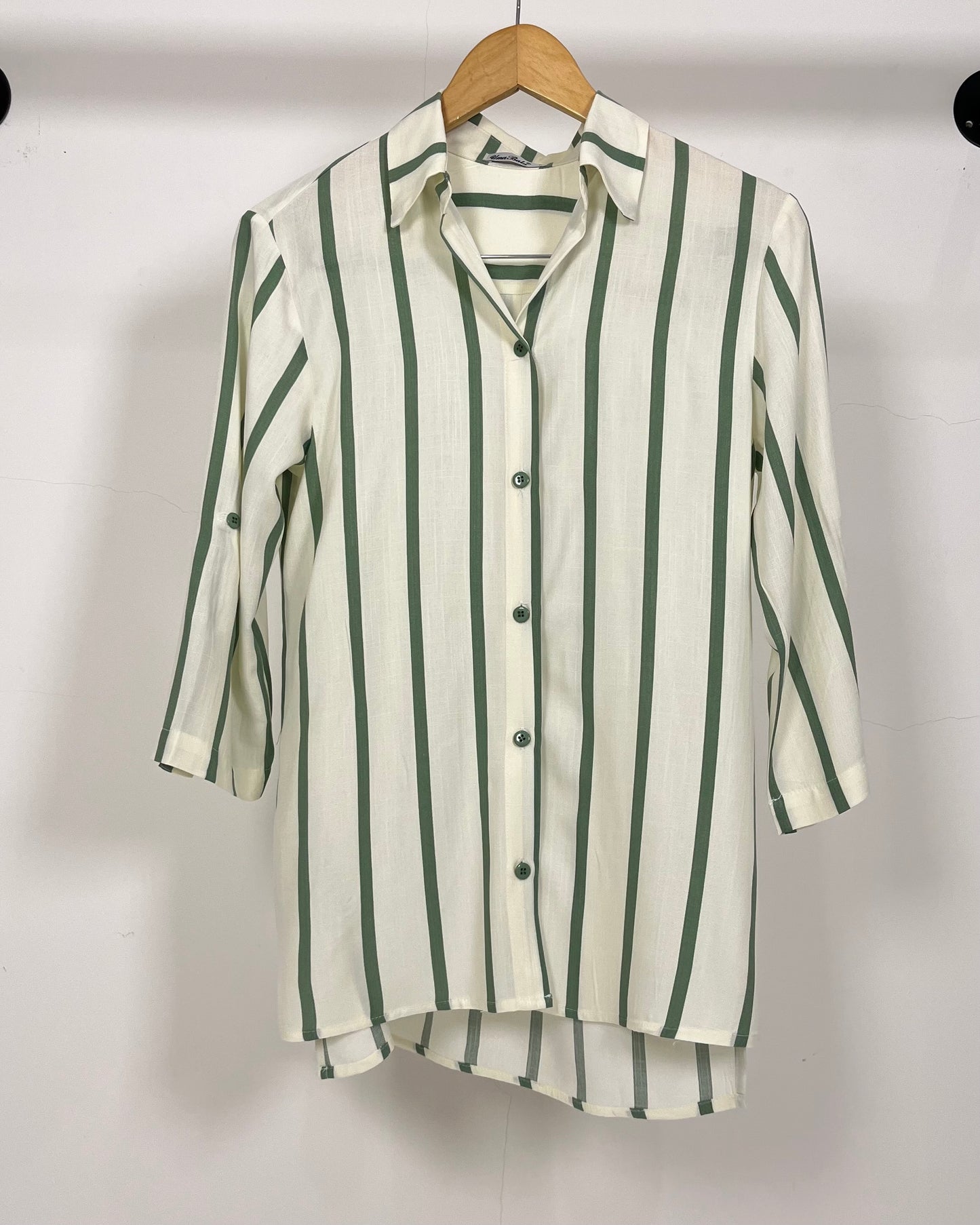 Camisa Listrada Manga Média 49761