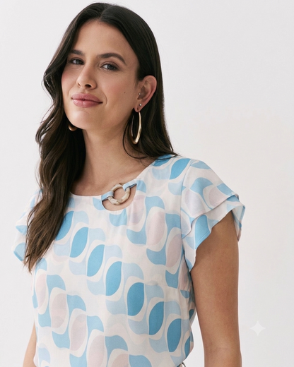 Blusa Com Detalhe de Argola 50861