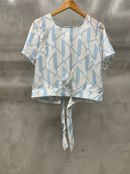 Cropped Decote Redondo Estampado  90201