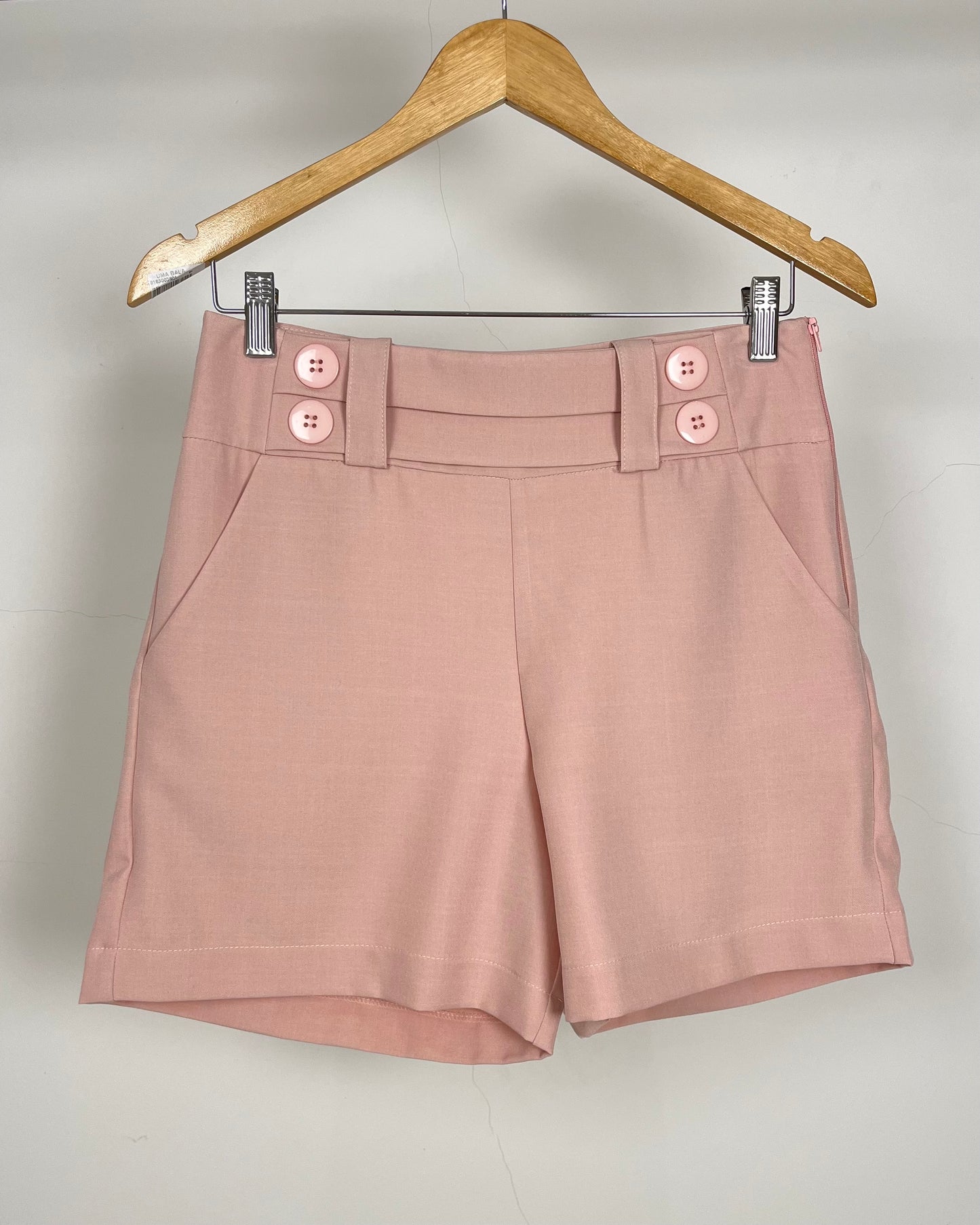 Shorts De Alfaiataria Com Quatro Botoes 29241