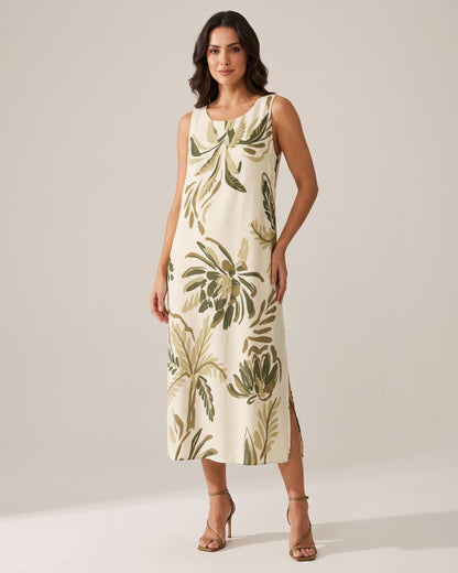 Vestido Midi Regatão Estampado 90500