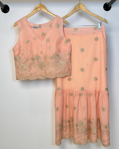 Conjunto Cropped e Saia Longa 91960