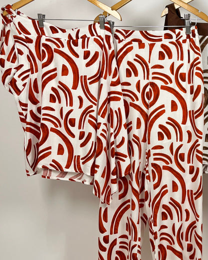 Conjunto Estampado Assimétrico 92431