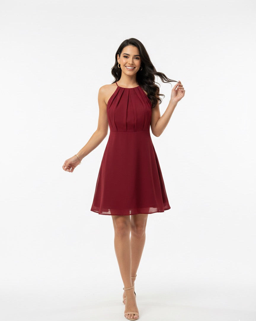 Vestido Curto Liso 49062