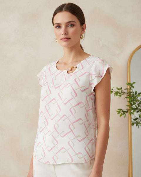 Blusa Com Detalhe de Argola 50864