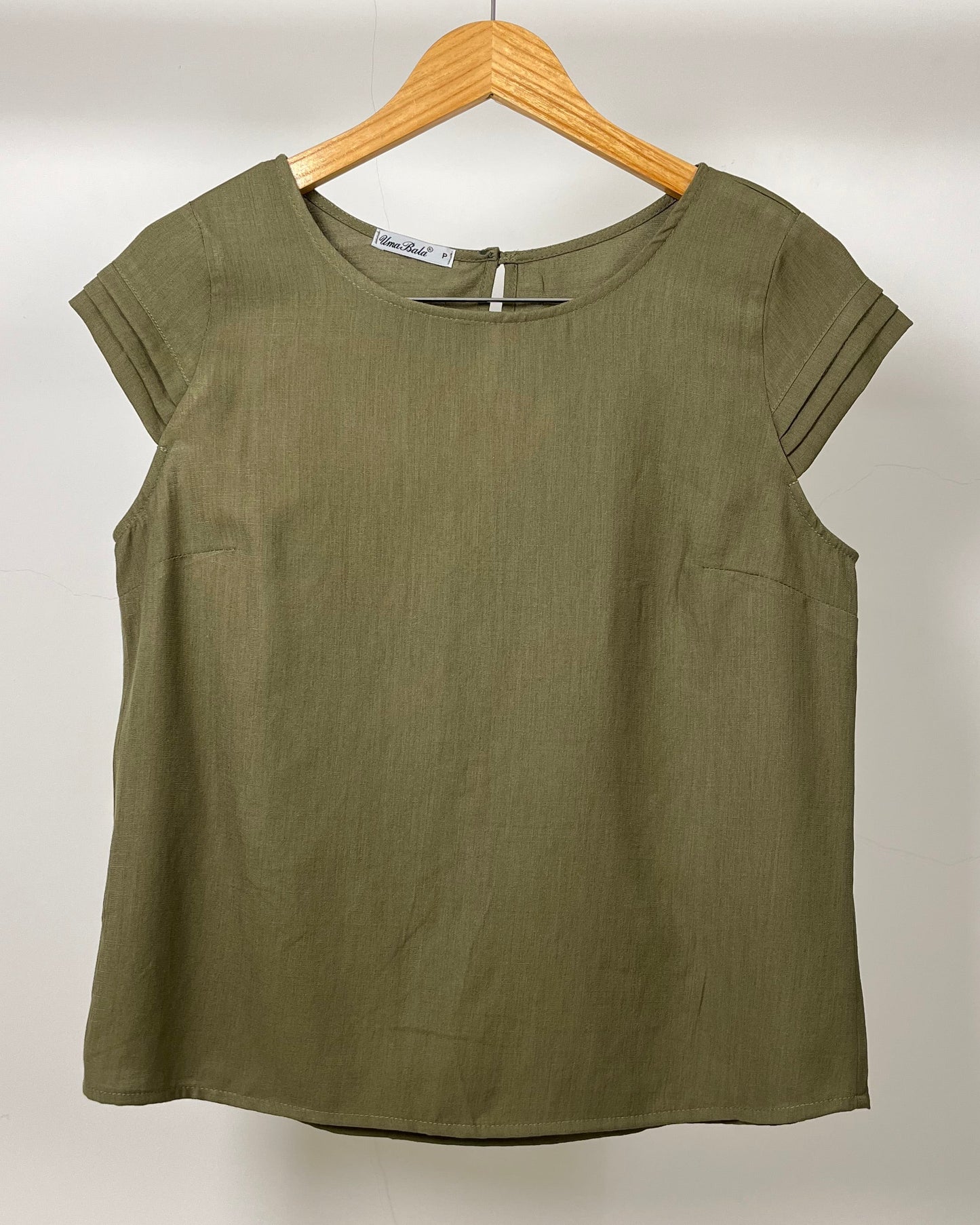 Blusa Gola Redonda Lisa De Viscose 91823