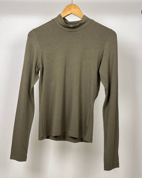 Blusa De Malha Manga Longa Gola Alta 92420