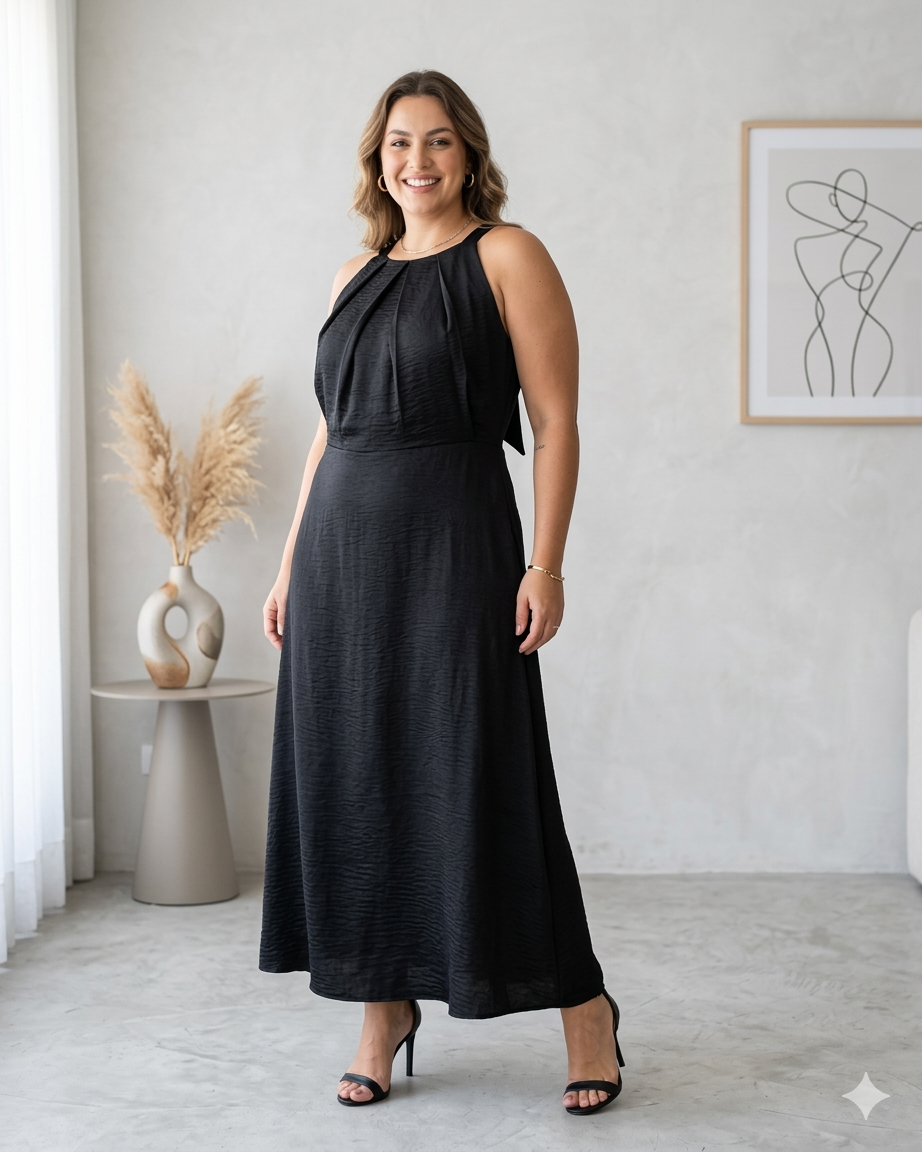 Vestido Plus Longo 80573