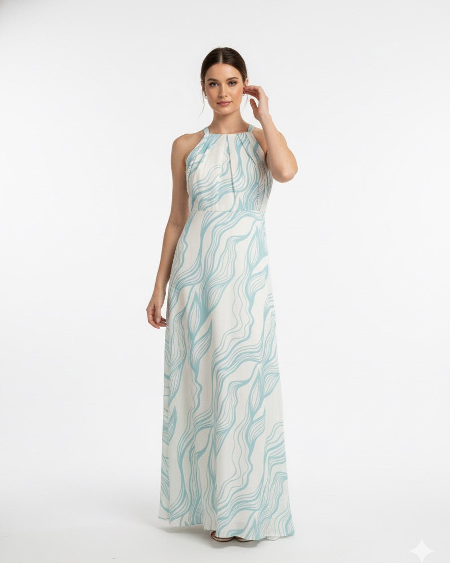 Vestido Longo Estampado 80257