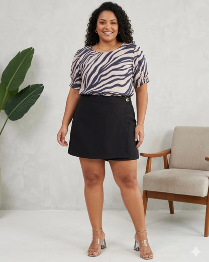 Blusa Plus Estampada 70776
