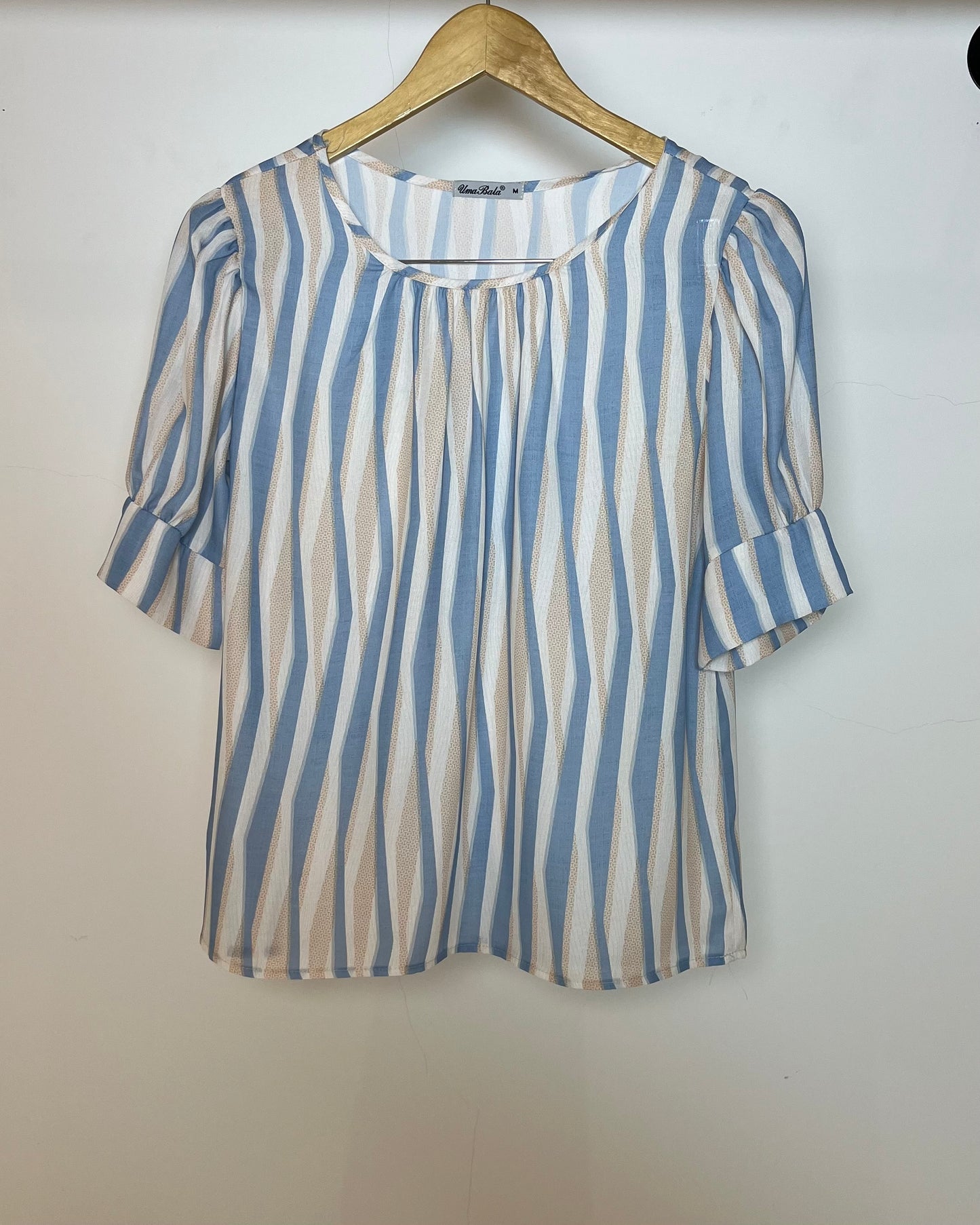 Blusa Manga Bufante Estampada 60058