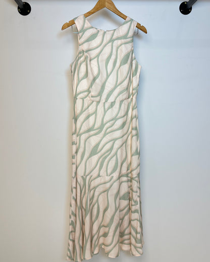 Vestido Midi Acinturado Estampado 90215