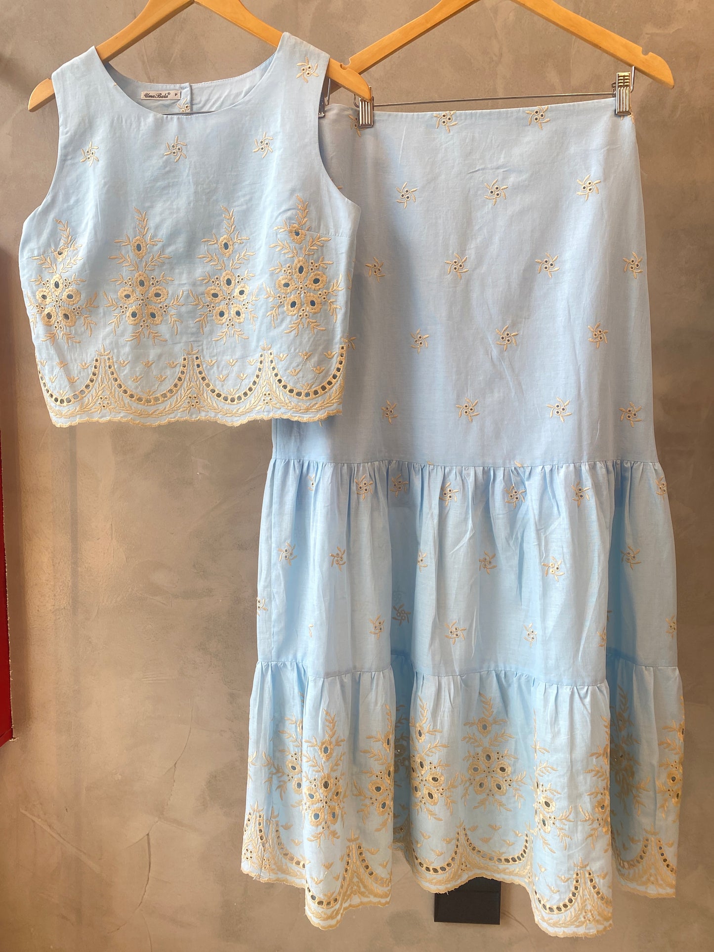Conjunto Cropped e Saia Longa 91910