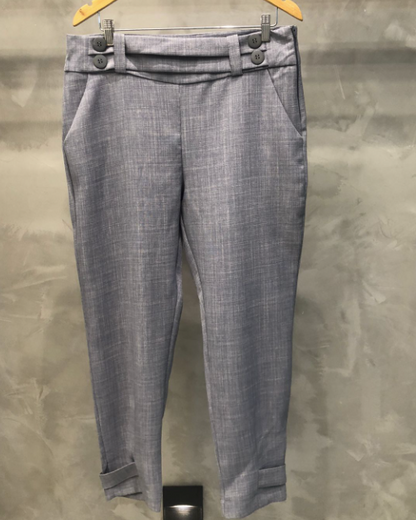 Calça Plus Detalhe Botões Polylinho 02948