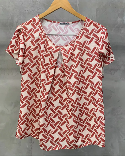 Blusa Plus Prega Gota 09038