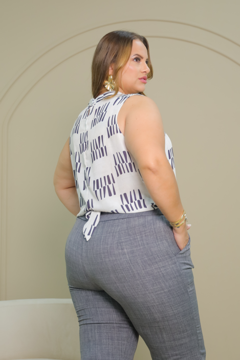 Cropped Plus Estampada 8029