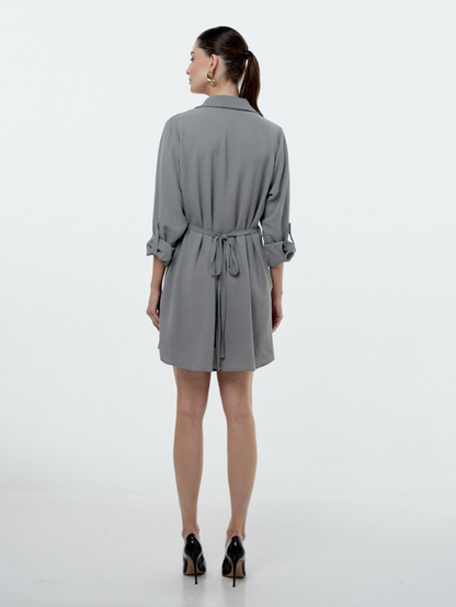 Vestido Chemise Com Faixa 90620
