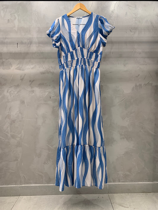 Vestido Longo Acinturado 90981