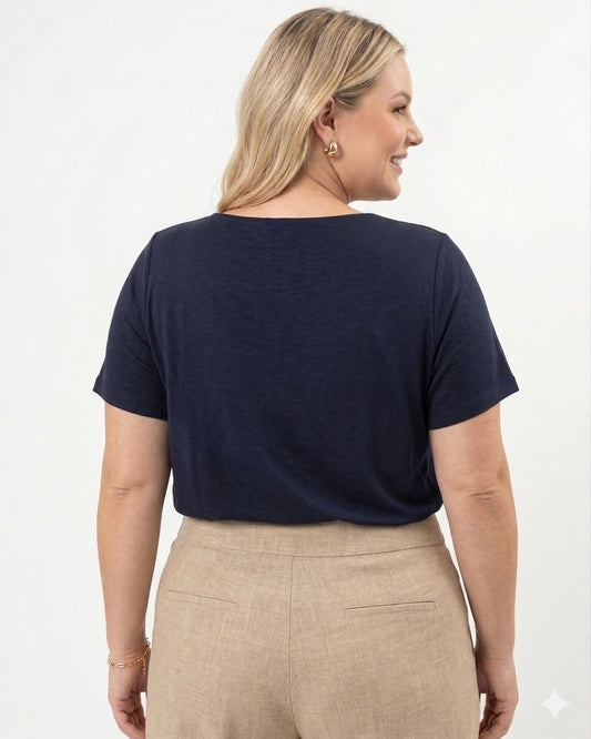 Blusa Plus com Detalhe Fivela 92230