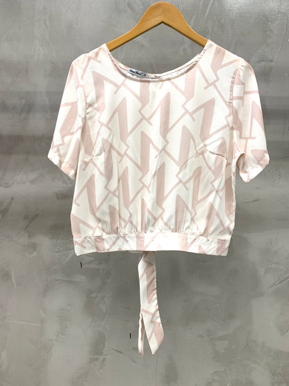 Cropped Decote Redondo Estampado  90201