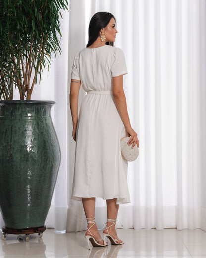 Vestido Midi Com Fenda Frontal 92650