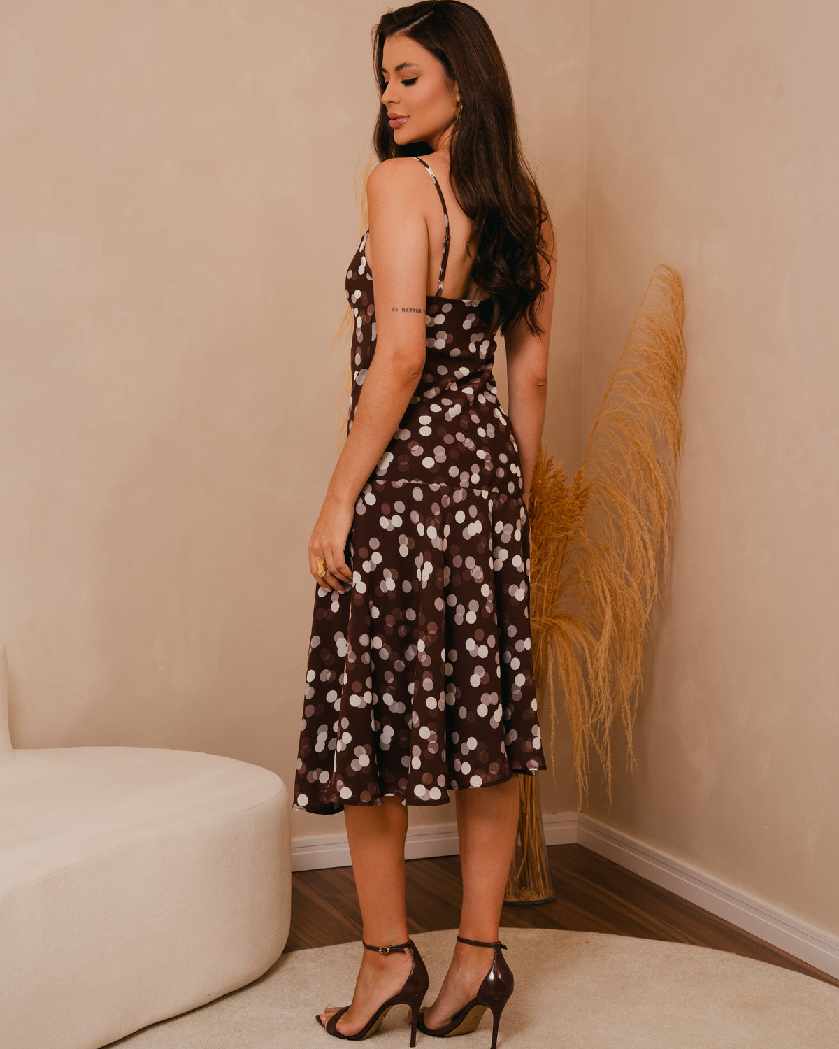 Vestido Midi De Poá 92801