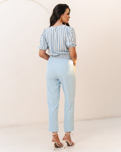 Blusa Com Manga Bufante E Gola Alta 92700