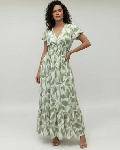 Vestido Longo Acinturado 90982