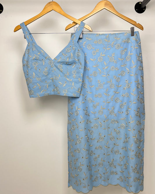 Conjunto de Lese Cropped e Saia 91970