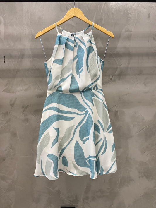 Vestido Curto crepe estampado 49066