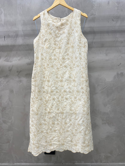 Vestido Midi De Algodão Bordado 91451