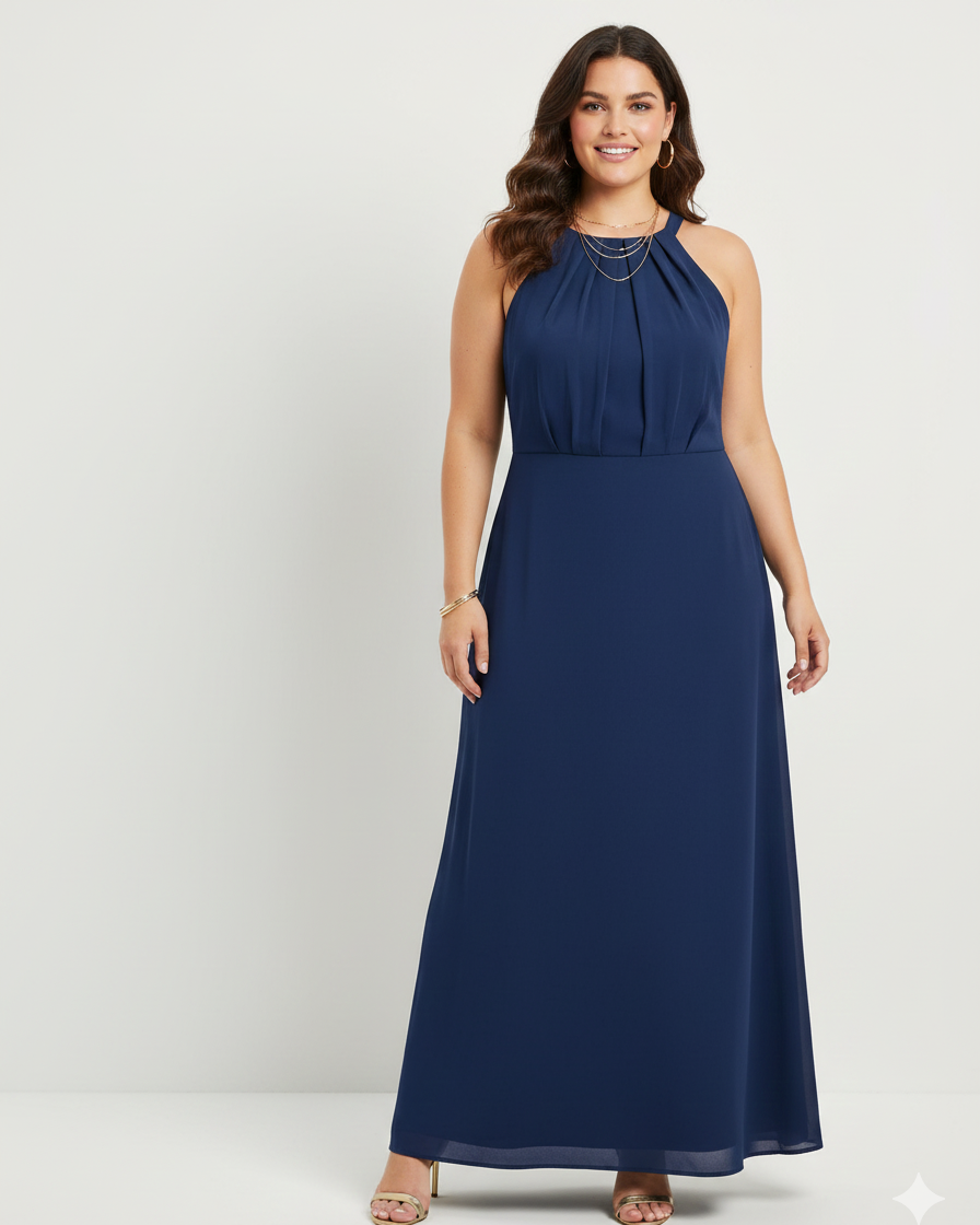 Vestido Longo Plus 80571