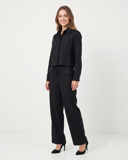 Calça Pantalona de Linho 92490