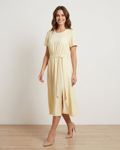 Vestido Midi Com Fenda Frontal 92650