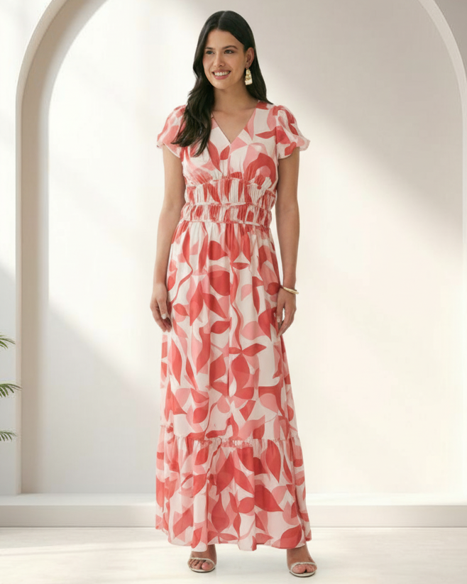 Vestido Longo Acinturado 90982