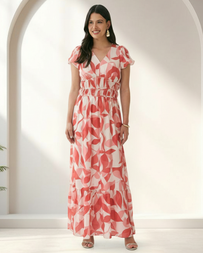 Vestido Longo Acinturado 90982