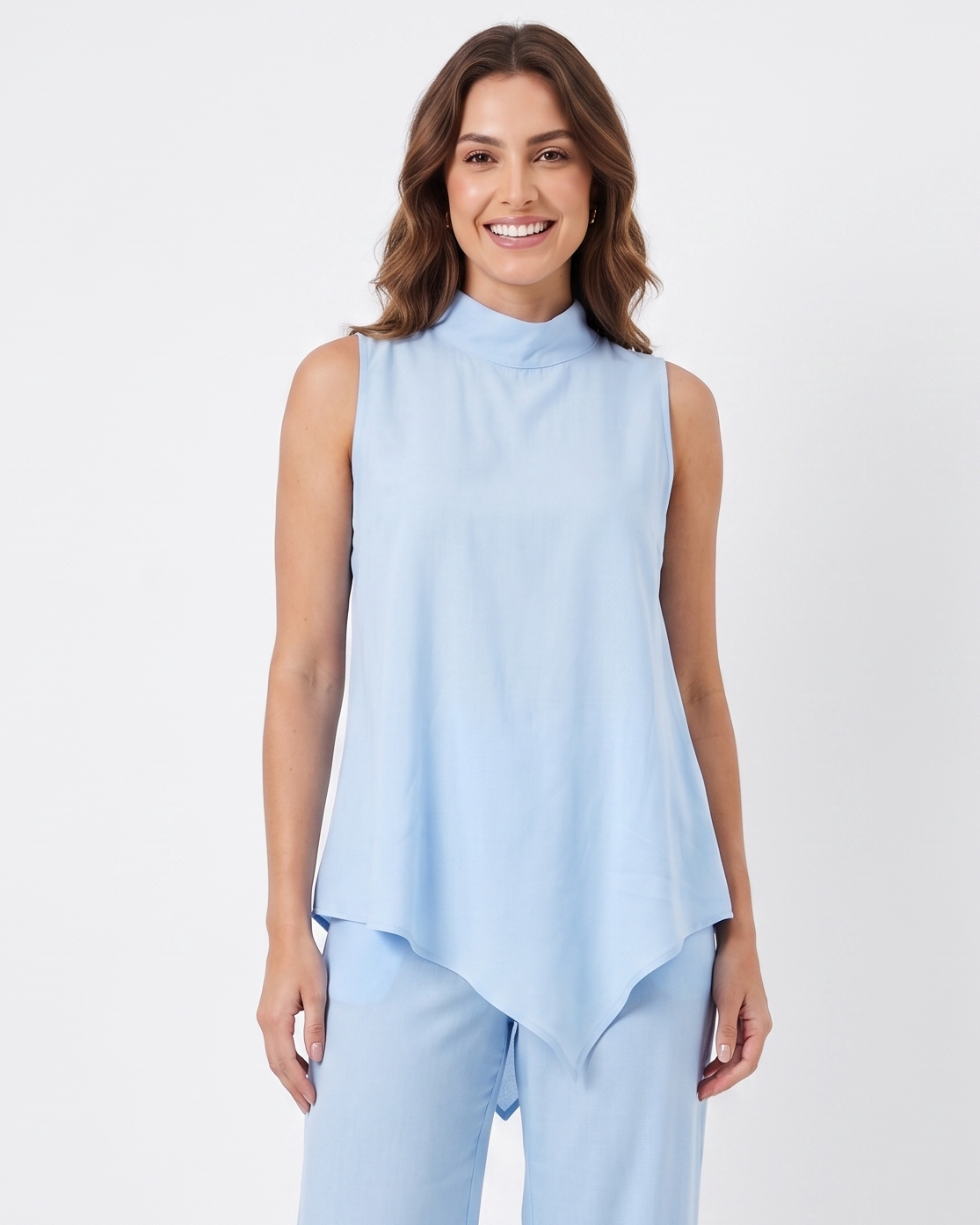 Regata Gola Alta Assimetrica De Viscose 92610