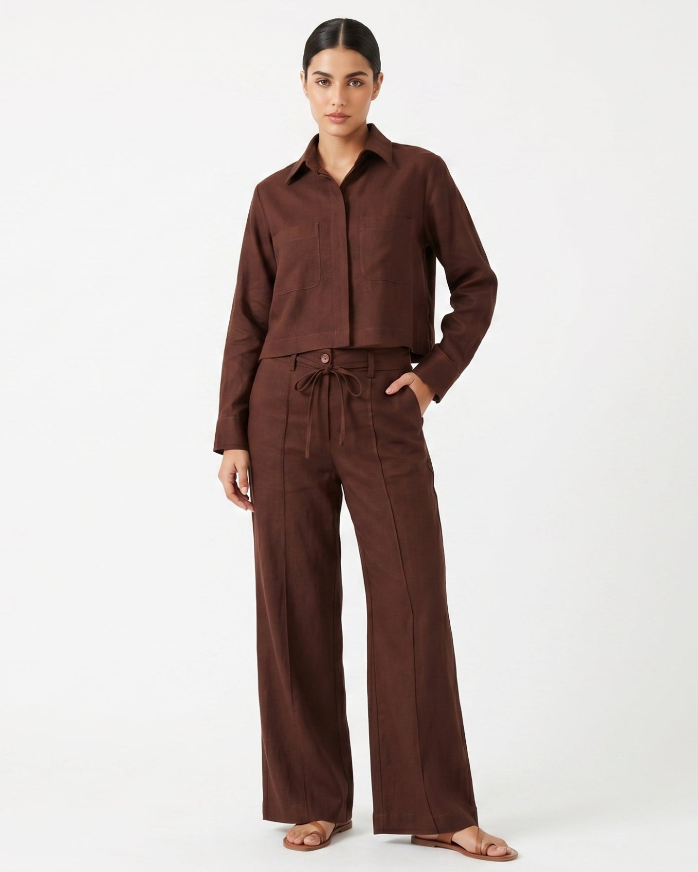 Calça Pantalona de Linho 92490