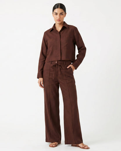 Calça Pantalona de Linho 92490