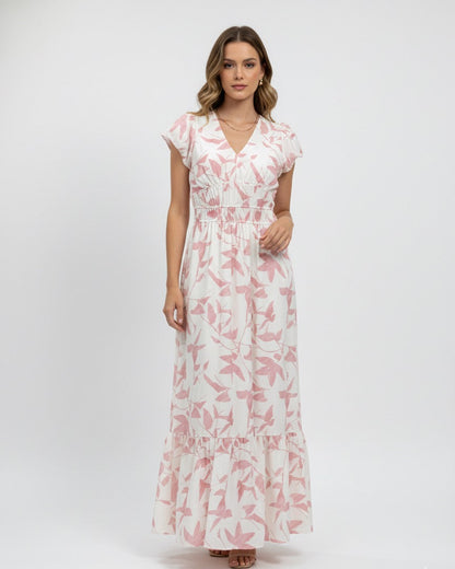 Vestido Longo Acinturado 90983