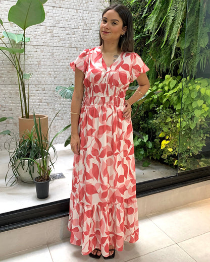 Vestido Longo Acinturado 90982