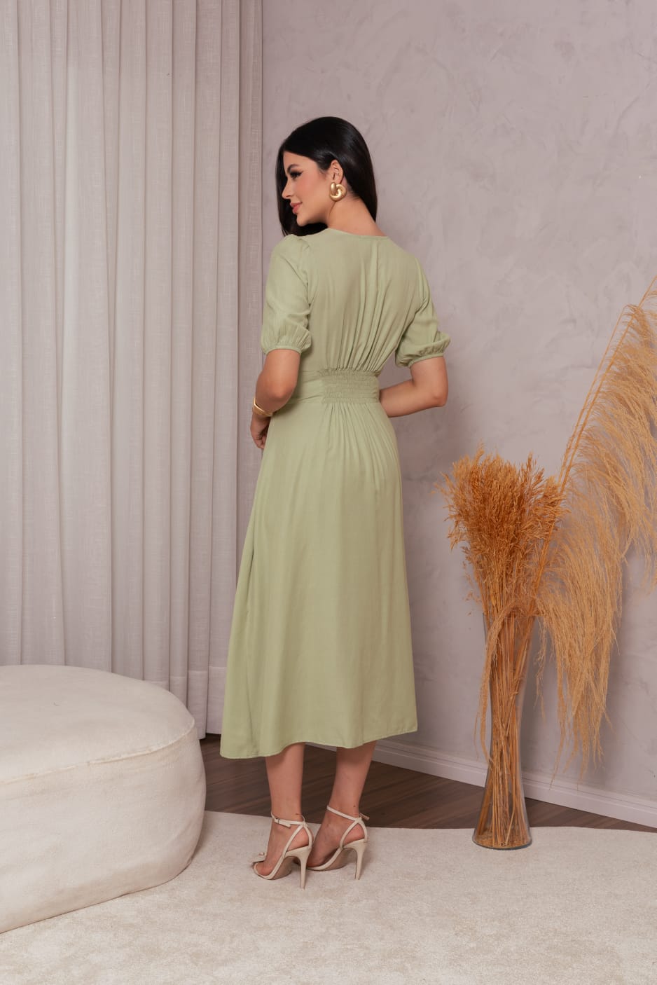 Vestido Midi Liso 70283