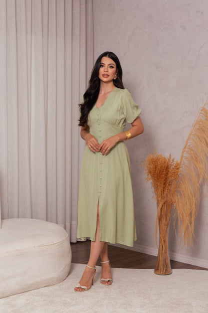 Vestido Midi Liso 70283