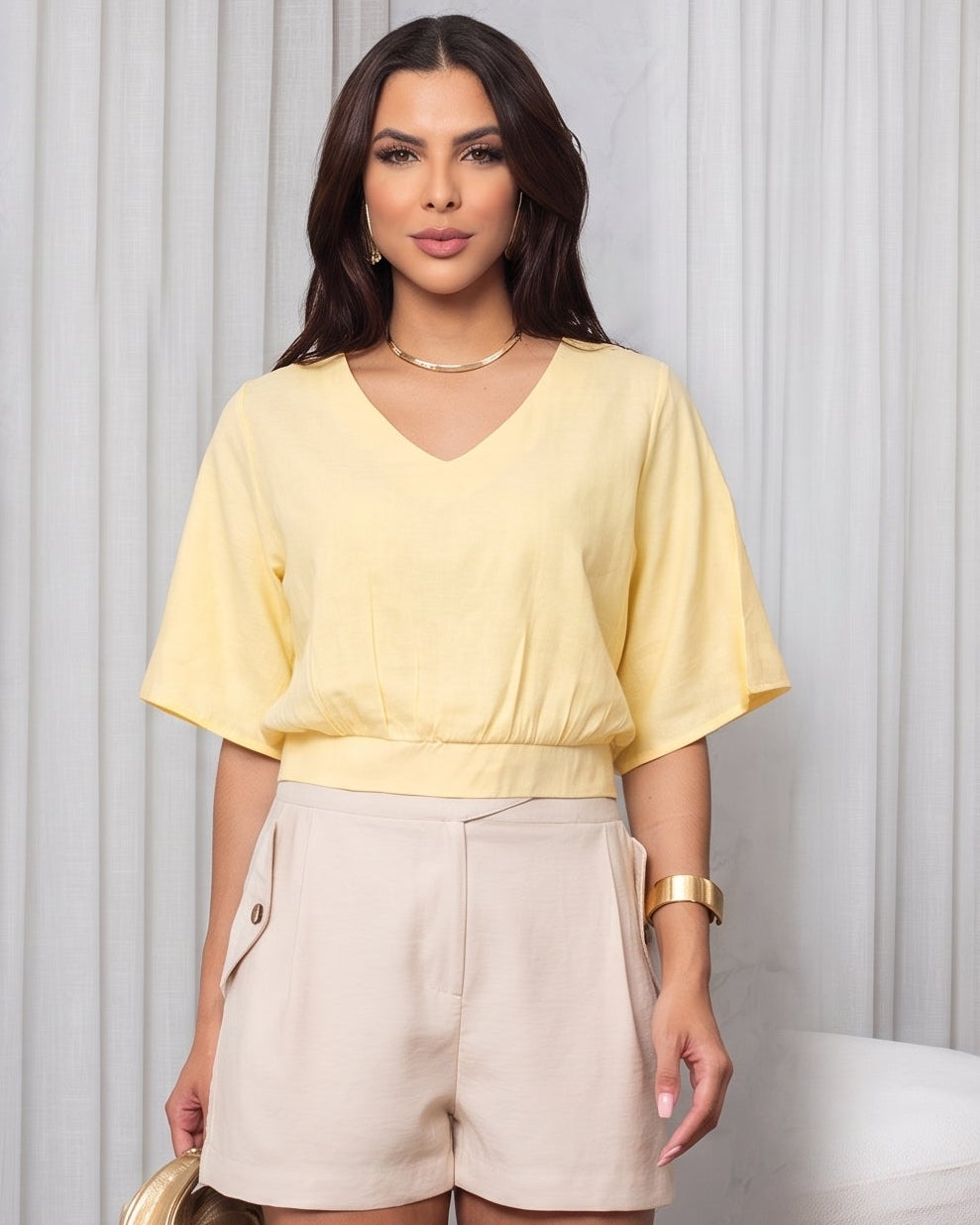 Cropped Viscose 70830