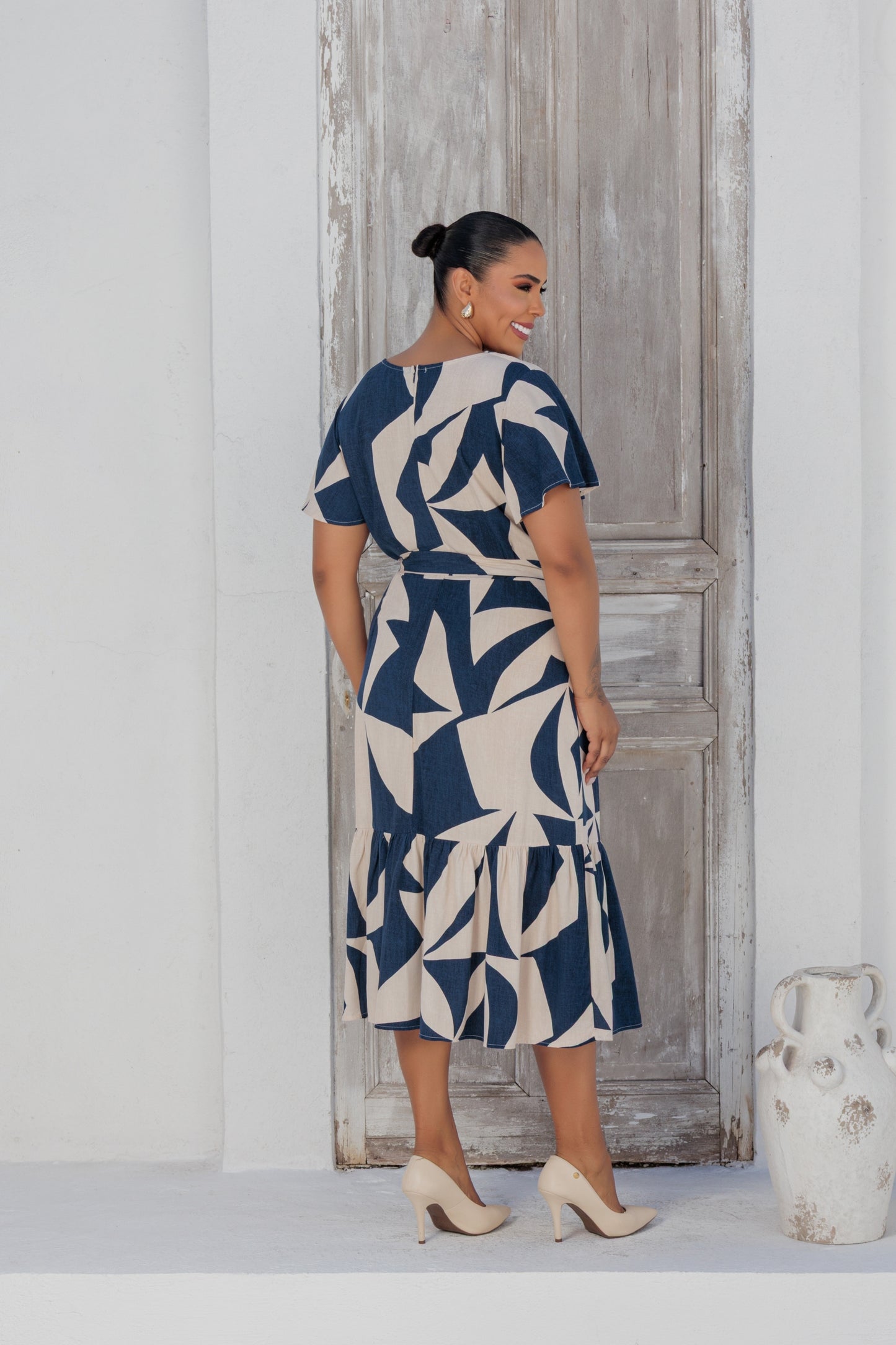Vestido Plus Estampado 91461