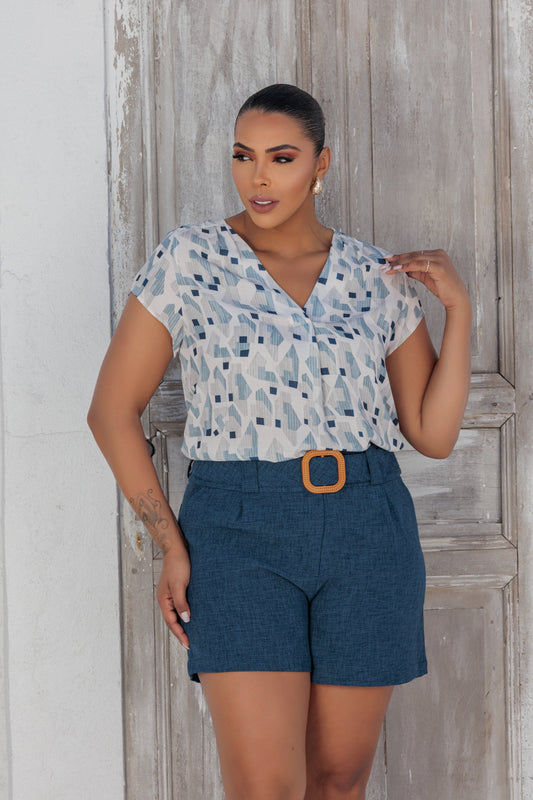Blusa Plus Gola V 80701
