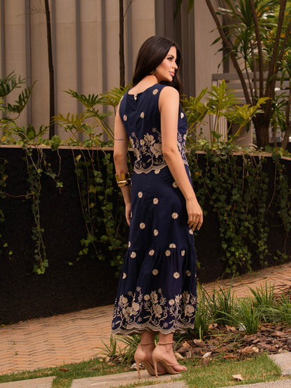 Conjunto Cropped e Saia Longa 91960