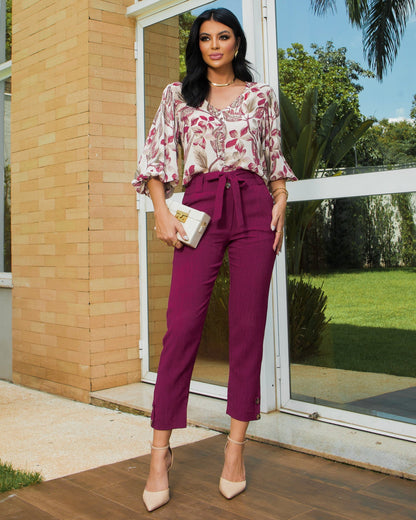 Calça Com Faixa 02955