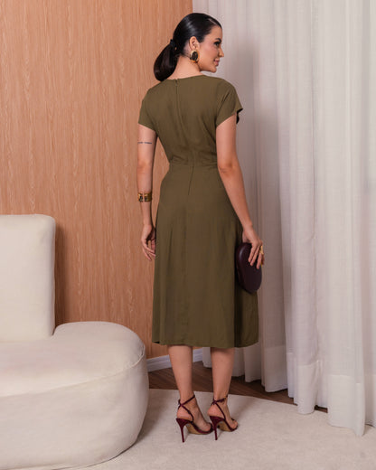 Vestido Midi Liso 91851